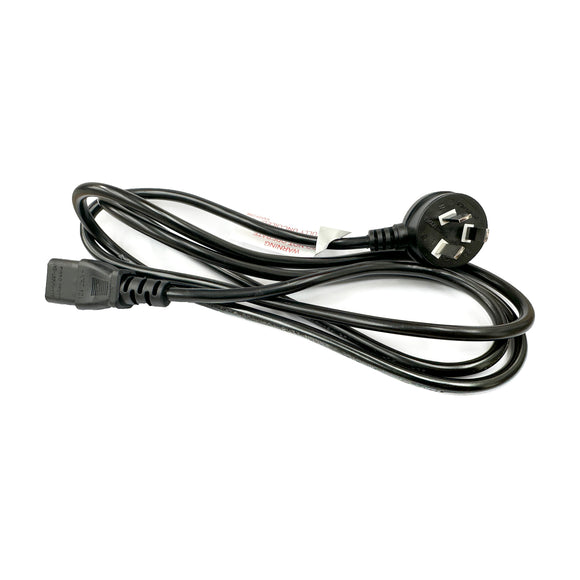 DL 1.8M IEC Right Angle Mains with C13 Black Power Cable