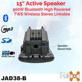 E-Lektron Pentamix 525 2400W Bluetooth Vocal Sound System with linkabel microphones Stands for Event DJ Party Band