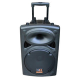 E-lektron Kvocal 15 Portable Bluetooth Speaker with 2 Wireless Microphones and Mic Stands