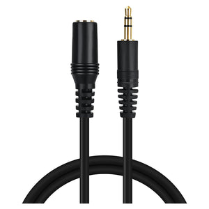 Aux 3.5mm Headphone Extension Male to Female Audio Stereo Cable with Silver-Plating Copper Compatible with iPhones Tablets