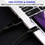 USB C 3.1 Type C Female to USB 3.0 Type A Male Port Adapter Black Converter 2 pack