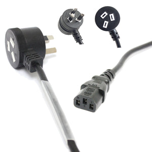 DL 3 Meter Piggyback Power IEC Cable  3 Pin Plug 240V 10Amp SAA Approved